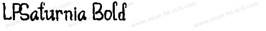 LPSaturnia Bold字体转换